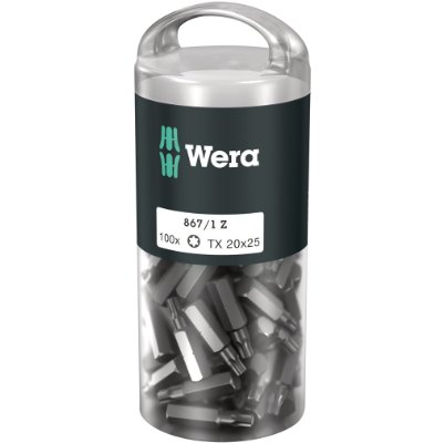 Bits Torx 20x25 mm. 100 stk. Wera