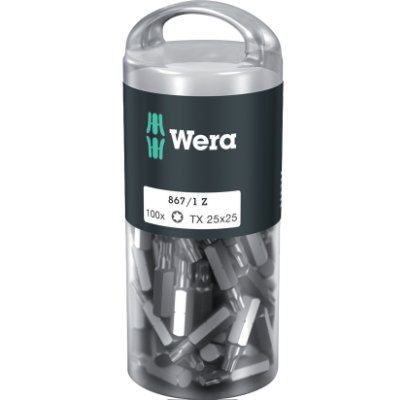 Bits Torx 25x25 mm. 100 stk. Wera