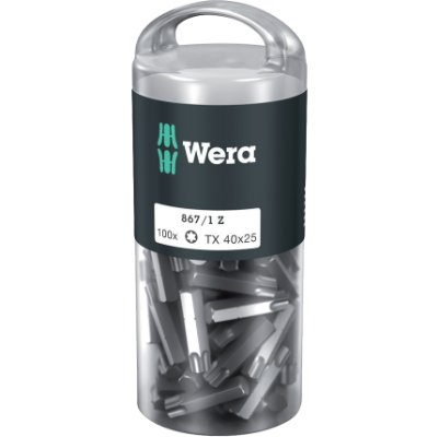 Bits Torx 40x25 mm. 100 stk. Wera