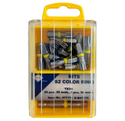 Bits TX30 x 25 & 50 mm, 27 stk. Bato