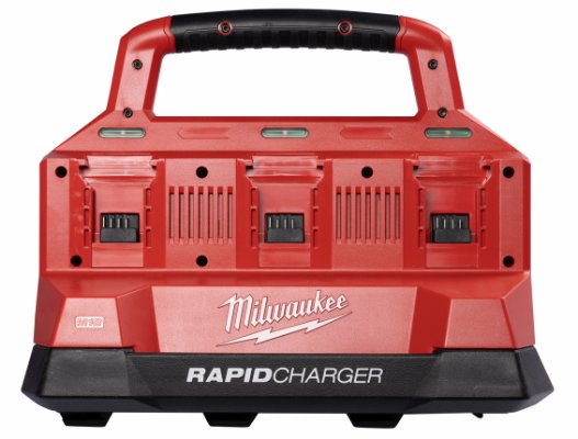 Lader 18 V. til 6 batterier. Milwaukee