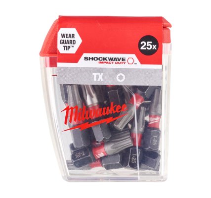 Bits Torx x 25 mm. 25 stk. Milwaukee