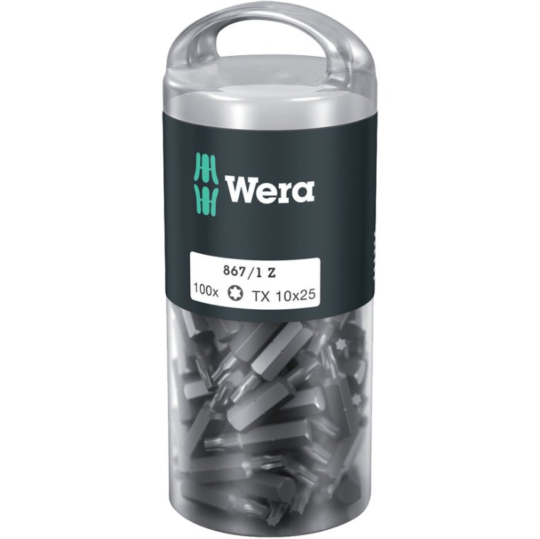 Bits Torx 10x25 mm. 100 stk. Wera