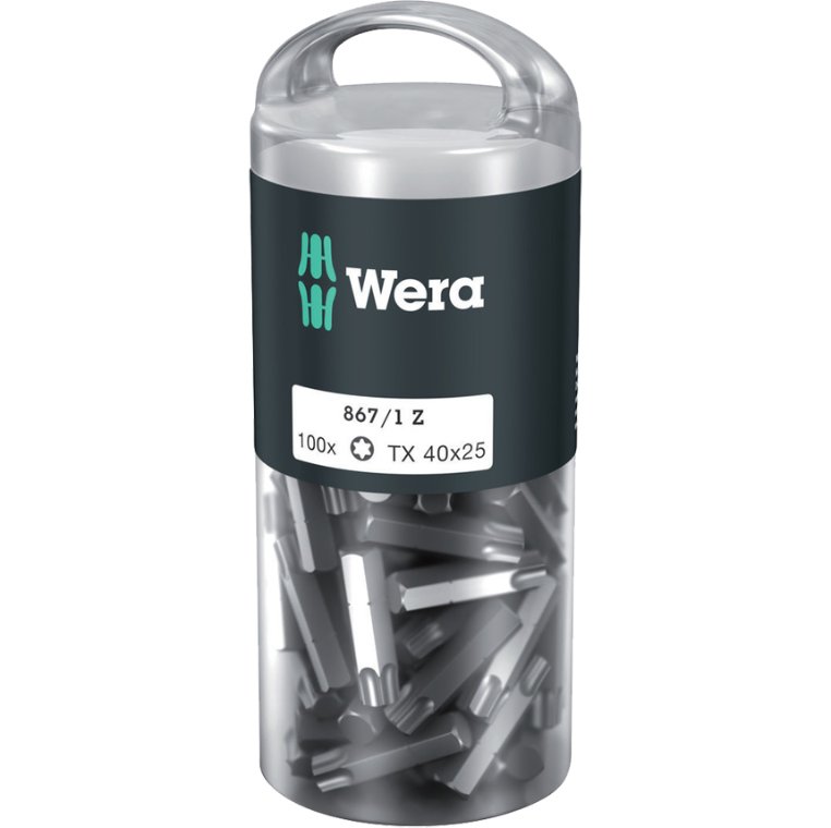 Bits Torx 40x25 mm. 100 stk. Wera