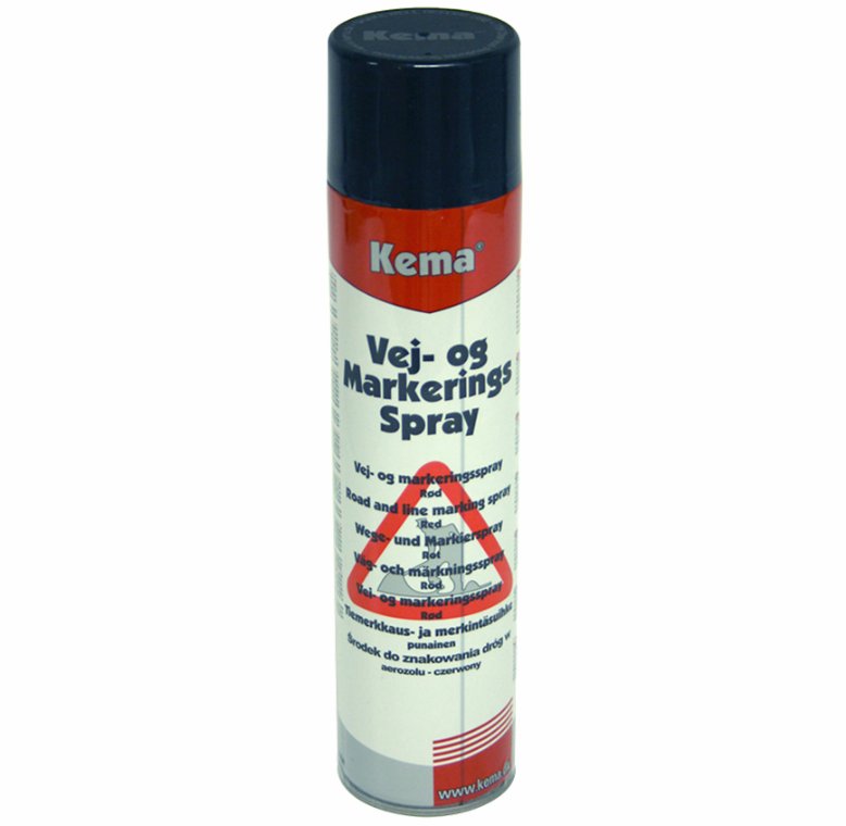 Vej- & markeringsfarve, rød. Kema