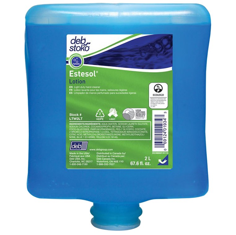 Cremesæbe Estesol Lotion m/parfume, 2 liter. DEB