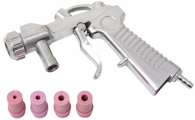 Sandblæsepistol m/4 dyser
