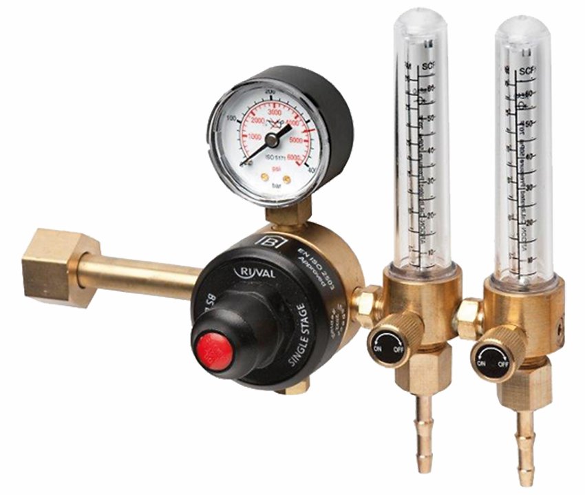 Regulator argon 2 flowmåler. AGA
