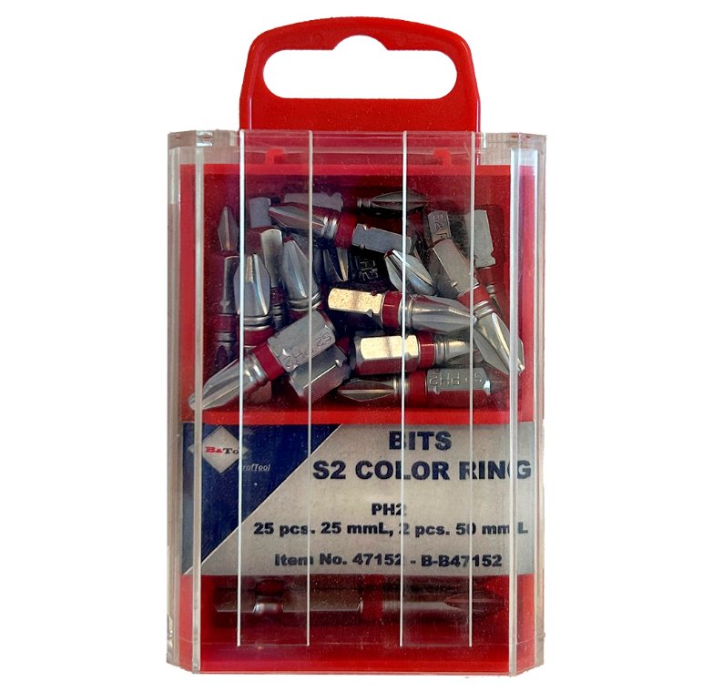Bits PH2 x 25 & 50 mm, 27 stk. Bato