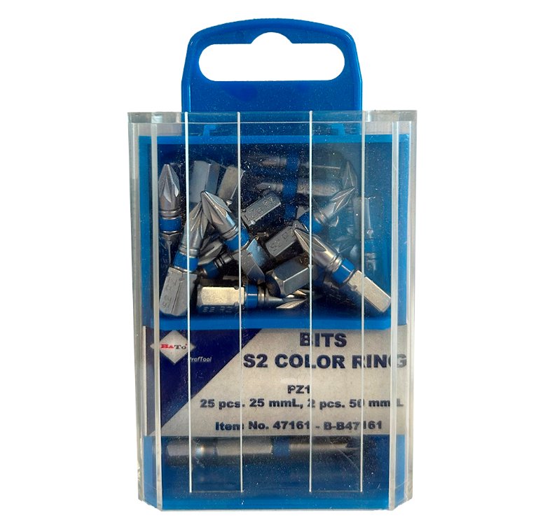 Bits PZ1 x 25 & 50 mm, 27 stk. Bato