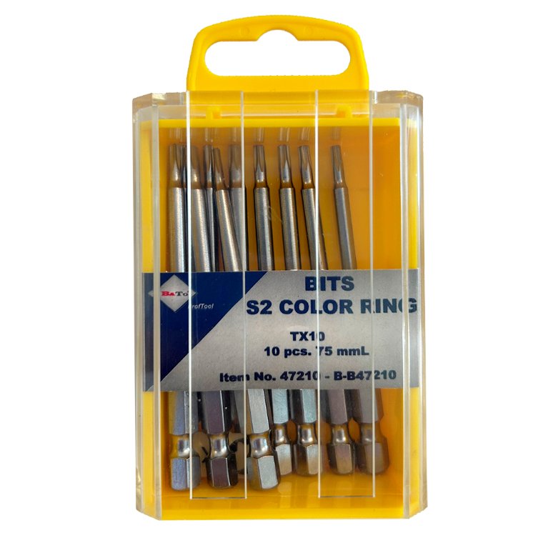 Bits TX10 x 75 mm, 10 stk. Bato