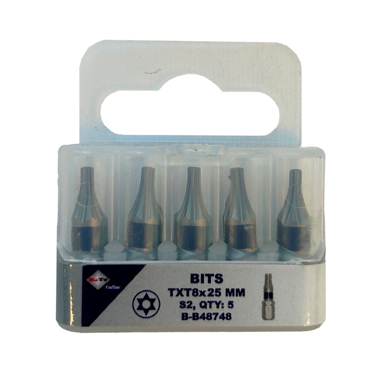 Bits TXT8 x 25 mm, 5 stk. Bato