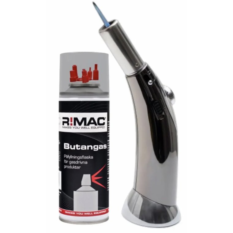 Butan gasbrænder + gas. RIMAC