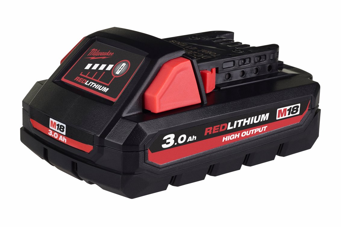 Batteri 18 volt, 3 Ah. HIGH OUTPUT™. Milwaukee