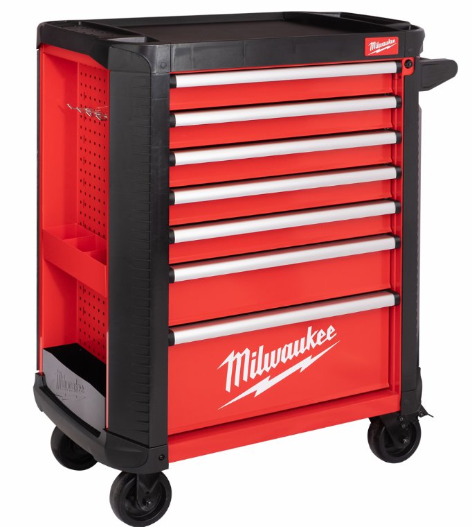 Værktøjsvogn 7 skuffer, 78 cm. Milwaukee