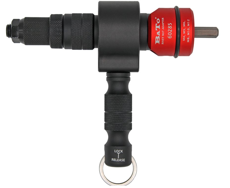 Gevindnitte forsats adapter M4-M12. Bato