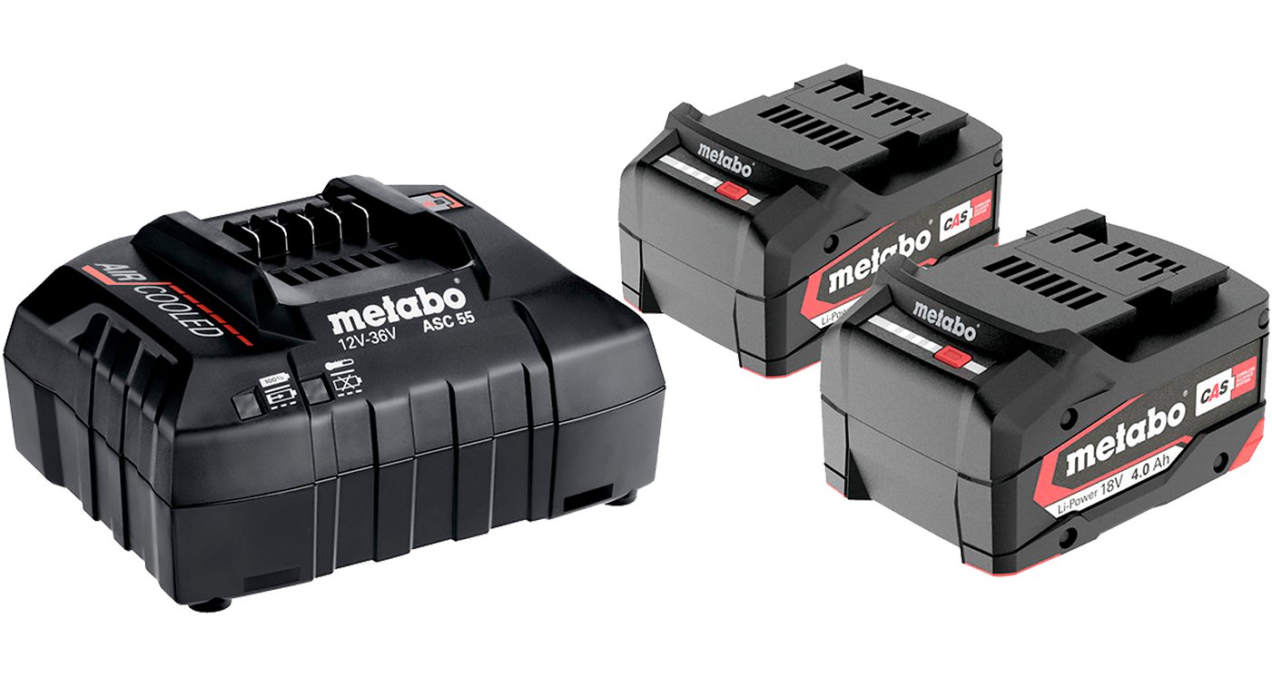 Batterisæt 18 V. 4 Ah. Metabo