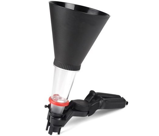 Oliepåfyldningstragt