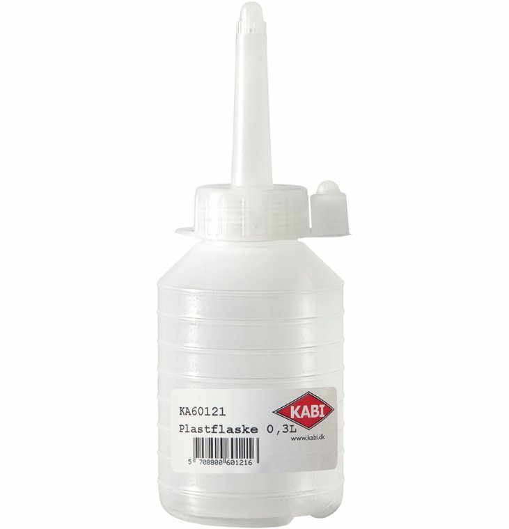 Plastflaske 0,3 liter m/plasttud. Kabi