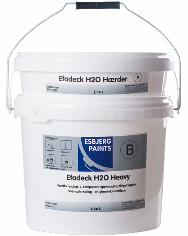 Epoxy-gulvmaling grå m/hærd 8 L.