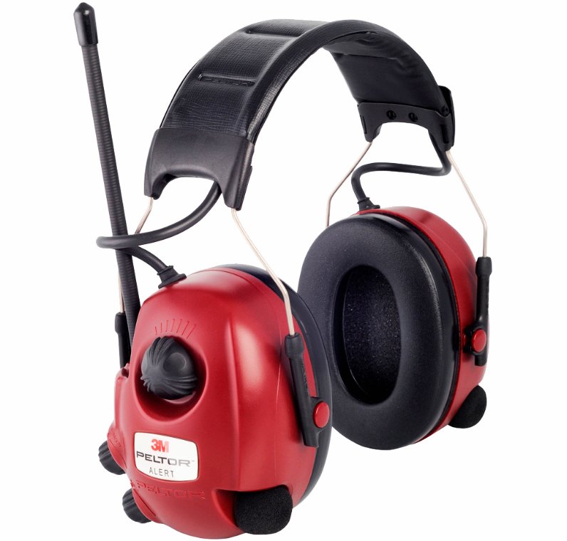 Høreværn m/FM-radio og MP3-indgang. 3M™