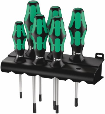 Skruetrækkersæt torx 367/6. Wera