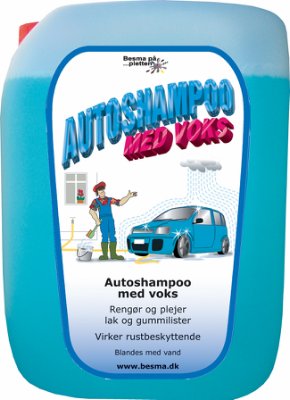 Autoshampoo med voks 20 L. Besma