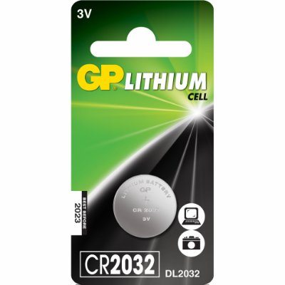 Batteri CR2032 1stk/pk. GP Batteries