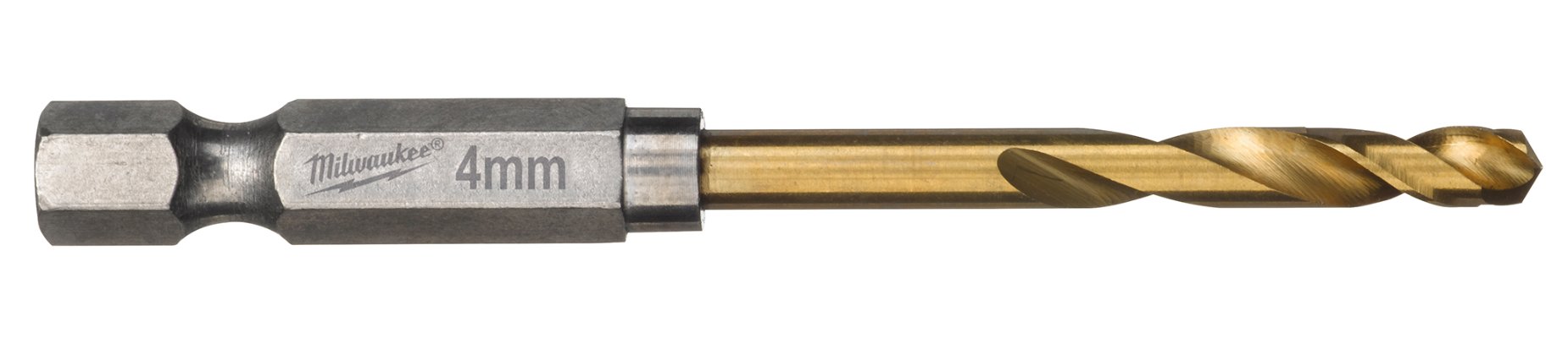 Spiralbor 4,0 mm, HSS-TiN. 2 stk. Milwaukee