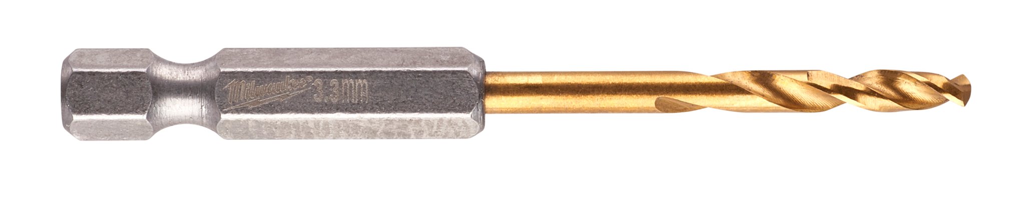 Spiralbor 3,3 mm, HSS-TiN. 2 stk. Milwaukee