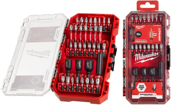 2 stk. Bitssæt med 35 dele. Milwaukee