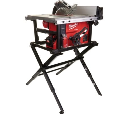 Bordsav 18 V. med arbejdsbord. Milwaukee