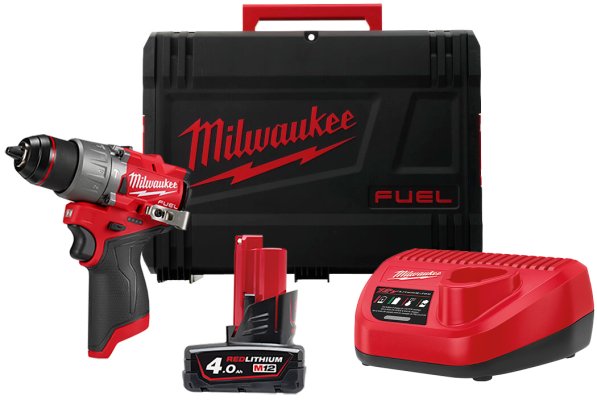 Slagbore- /skruemaskine 12 V. 4,0 Ah. Milwaukee