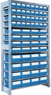 Reol 64 lagerkasser, ekstra dyb. Bito