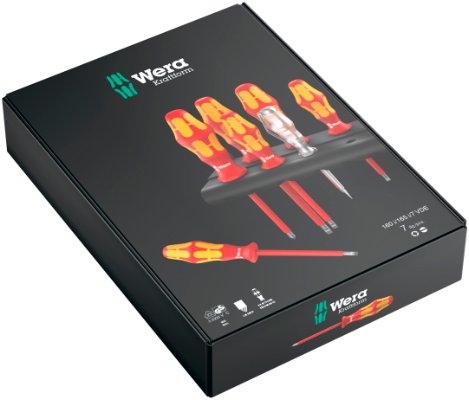 Skruetrækkersæt 1000 volt 160i/165i/7. Wera