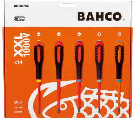 Skruetrækkersæt 1000 V. PH-PZ-LK-TX. Bahco
