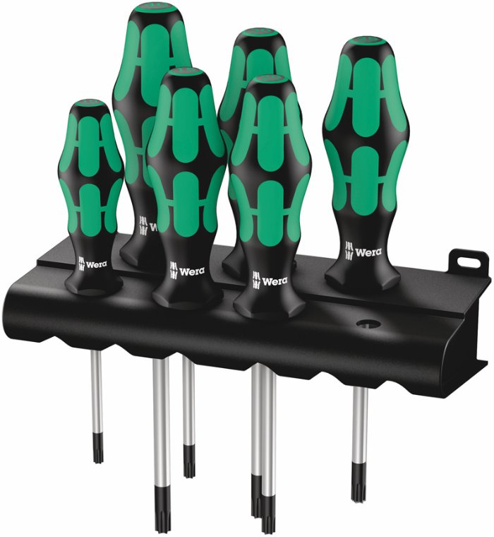 Skruetrækkersæt torx 367/6. Wera