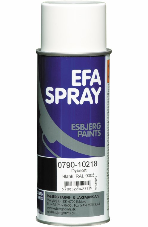 Spraymaling, SORT blank Ral 9005