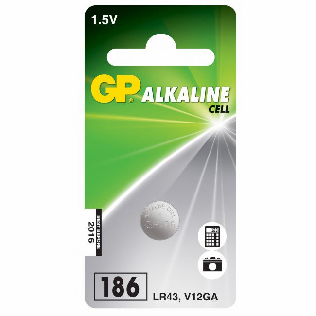 Batteri LR43. GP Batteries