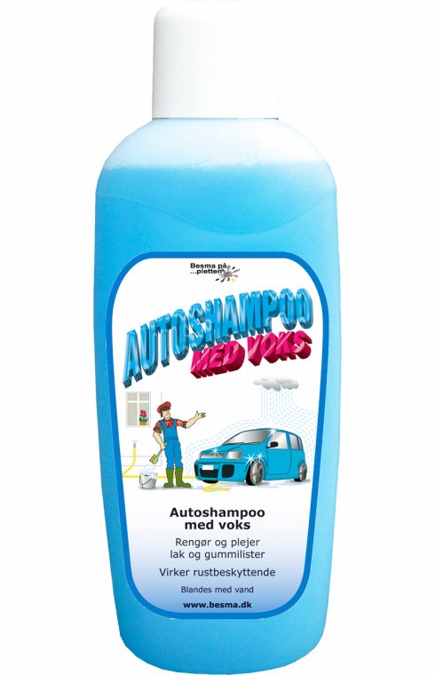 Autoshampoo med voks 1 L. Besma