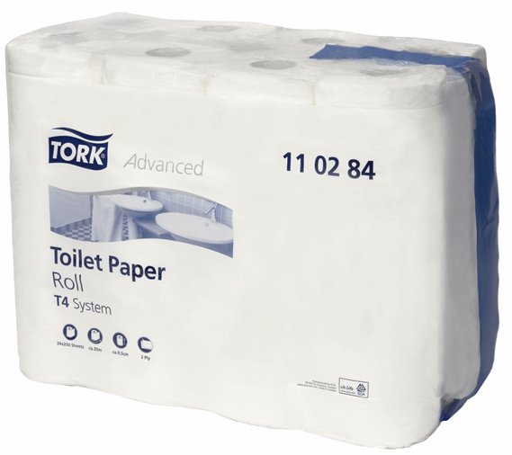 Toiletpapir 24 ruller Tork Advanced 