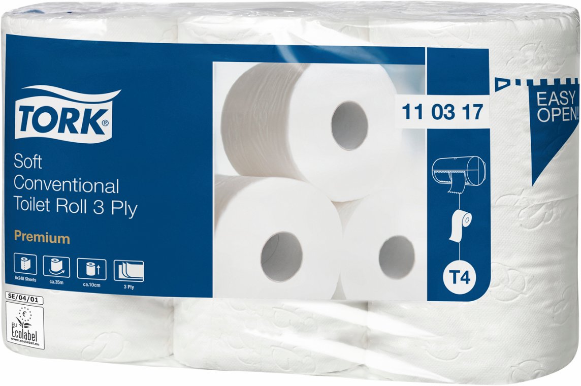 Toiletpapir, Tork Soft, 42 ruller