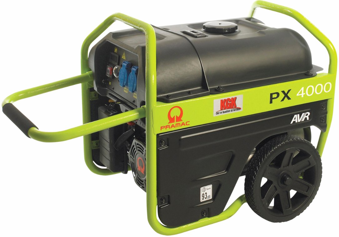 Benzingenerator Pramac PX4000. KGK