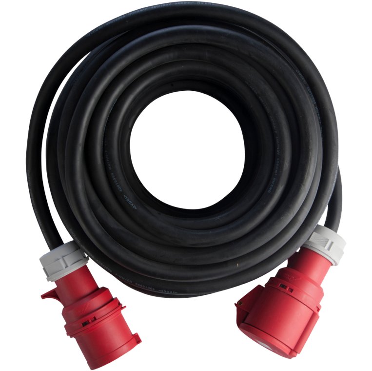 Forlængerledning 25 m. 400 V.