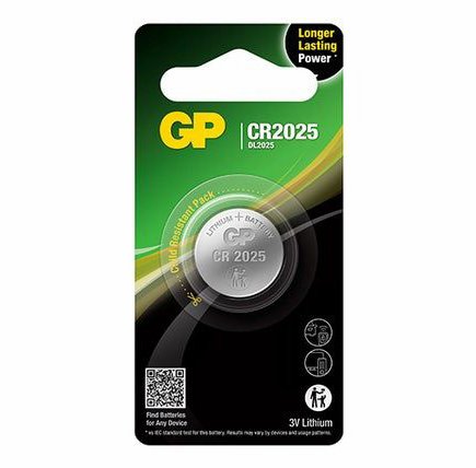 Batteri CR2025 3V. Gp Batteries
