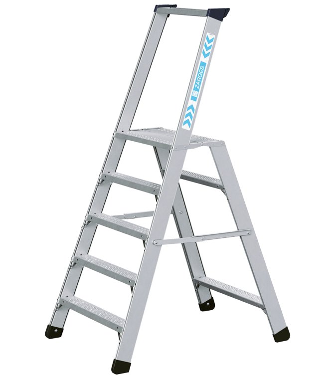 Arbejdsbuk 5 trin m/gelænder. Zarges