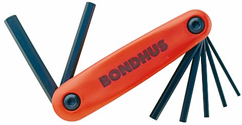 Stiftnøglekniv 2-8 mm. Bondhus