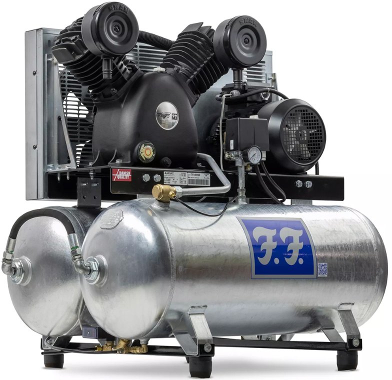 Kompressor 5,5 hk. Galvaniseret. Reno