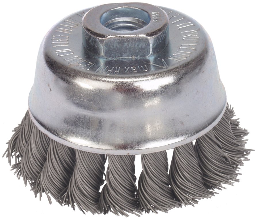 Kopbørste 65 mm, m/14 mm skaft. Lessmann