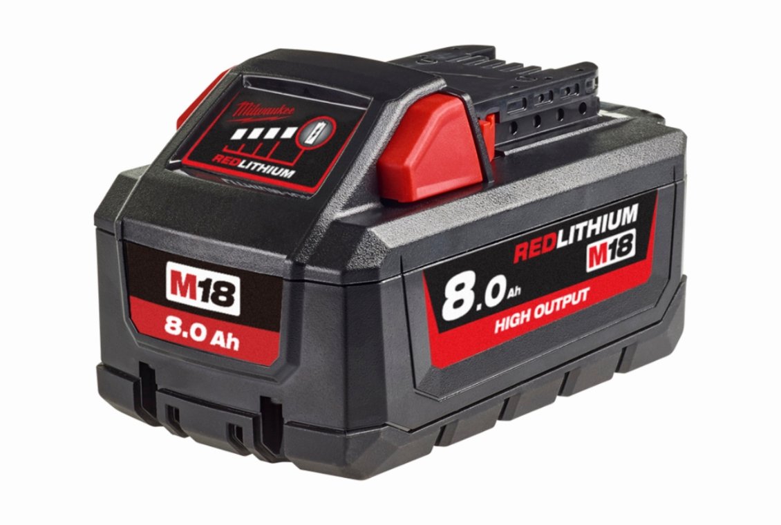 Batteri 18 volt, 8 Ah. HIGH OUTPUT™. Milwaukee